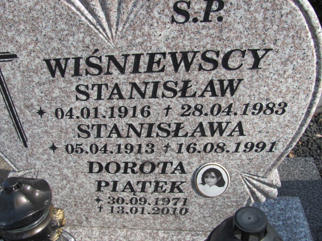 Stanisława Wiśniewska 1913 Ustka - Grobonet - Wyszukiwarka osób pochowanych