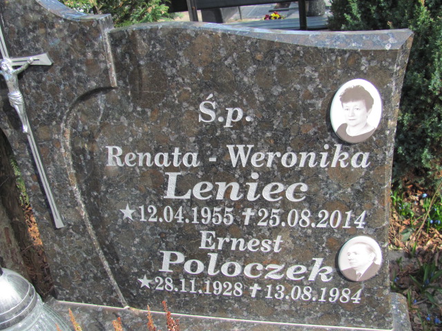 RENATA WERONIKA Leniec 1955 Ustka - Grobonet - Wyszukiwarka osób pochowanych