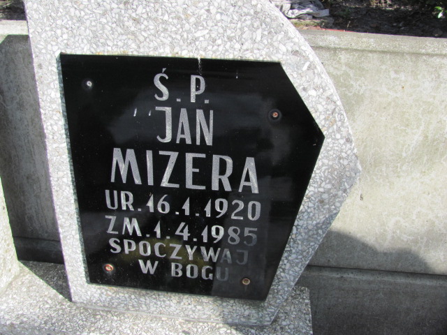 Jan Mizera 1920 Ustka - Grobonet - Wyszukiwarka osób pochowanych