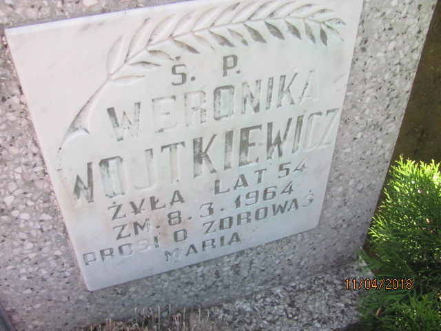 Grób Weronika Wojtkiewicz
