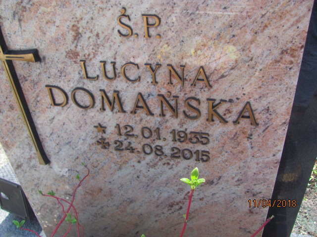 Lucyna Domańska 1935 Ustka - Grobonet - Wyszukiwarka osób pochowanych