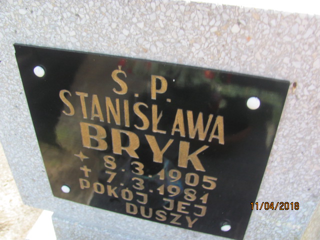 Grób Stanisława Bryk