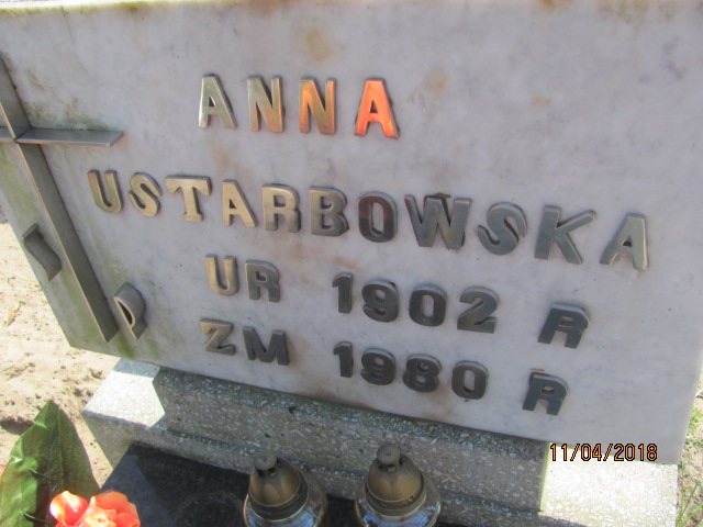 Anna Elżbieta Ustarbowska 1902 Ustka - Grobonet - Wyszukiwarka osób pochowanych