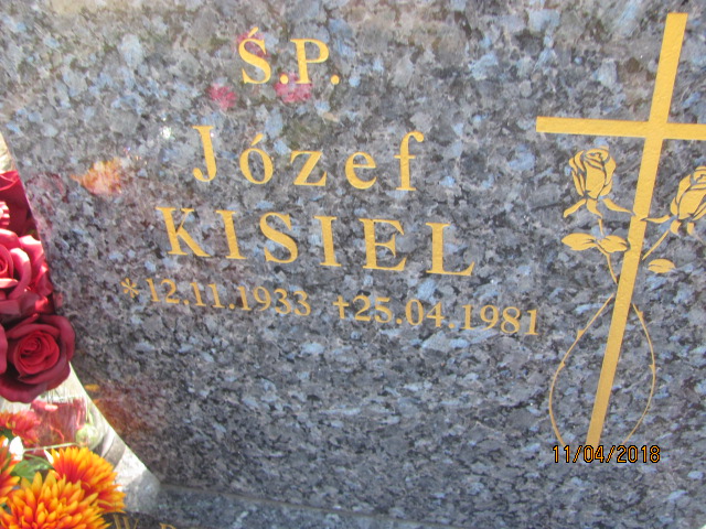 Józef Kisiel 1933 Ustka - Grobonet - Wyszukiwarka osób pochowanych