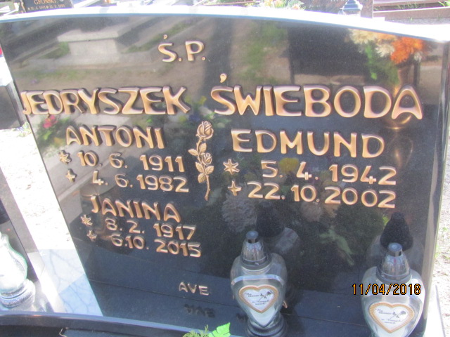 Edmund Świeboda 1942 Ustka - Grobonet - Wyszukiwarka osób pochowanych