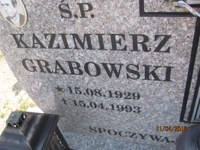 Kazimierz Grabowski 1929 Ustka - Grobonet - Wyszukiwarka osób pochowanych