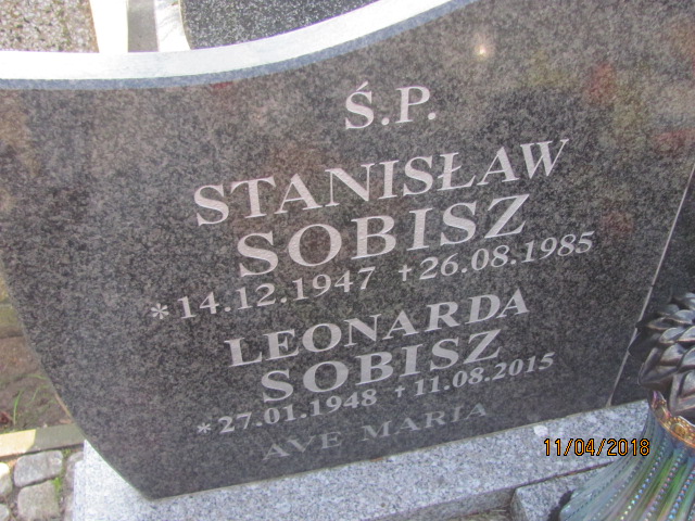 Stanisław Sobisz 1947 Ustka - Grobonet - Wyszukiwarka osób pochowanych