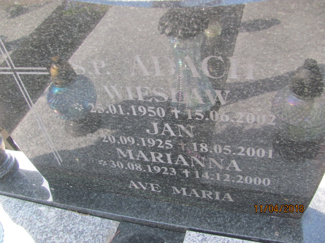 Marianna Adach 1923 Ustka - Grobonet - Wyszukiwarka osób pochowanych