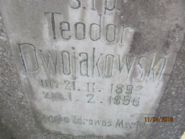 Teodor Dwojakowski 1892 Ustka - Grobonet - Wyszukiwarka osób pochowanych