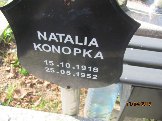 Natalia Konopka 1918 Ustka - Grobonet - Wyszukiwarka osób pochowanych