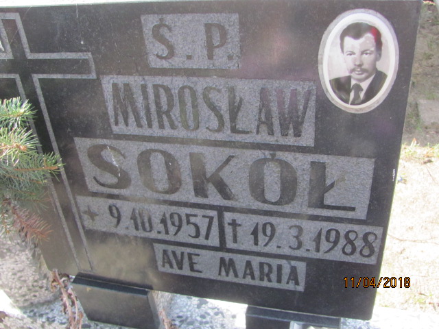 Mirosław Janusz Sokół 1957 Ustka - Grobonet - Wyszukiwarka osób pochowanych