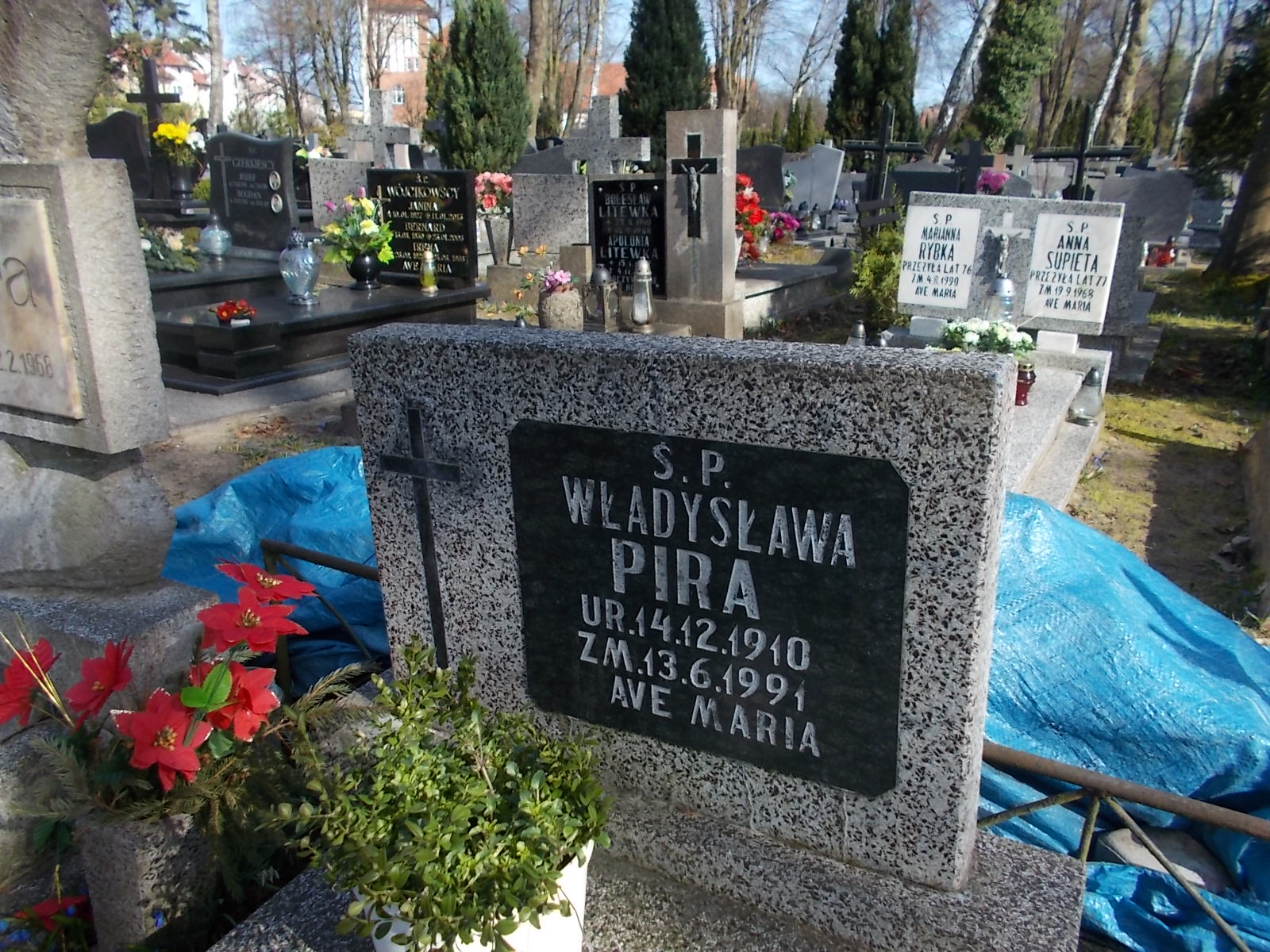 Władysława Pira 1910 Ustka - Grobonet - Wyszukiwarka osób pochowanych