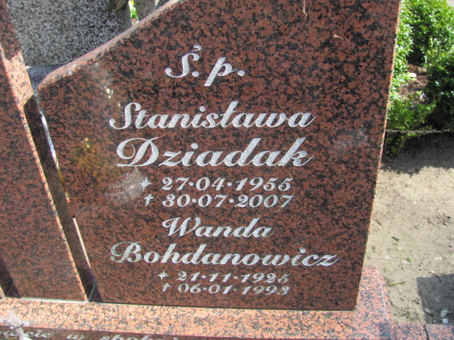 Wanda Bohdanowicz 1925 Ustka - Grobonet - Wyszukiwarka osób pochowanych