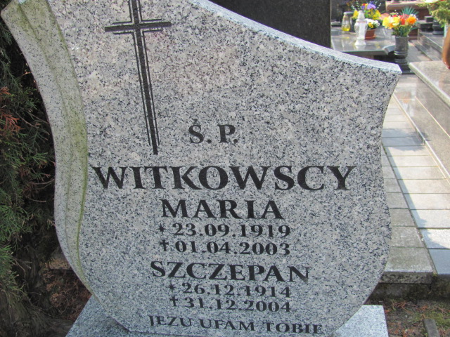 Maria Witkowska 1919 Ustka - Grobonet - Wyszukiwarka osób pochowanych