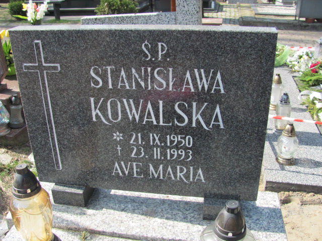 Stanisława Kowalska 1950 Ustka - Grobonet - Wyszukiwarka osób pochowanych