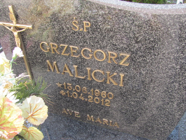 Grzegorz Malicki 1960 Ustka - Grobonet - Wyszukiwarka osób pochowanych