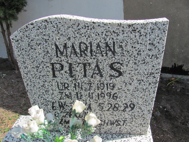Marian Pitas 1919 Ustka - Grobonet - Wyszukiwarka osób pochowanych
