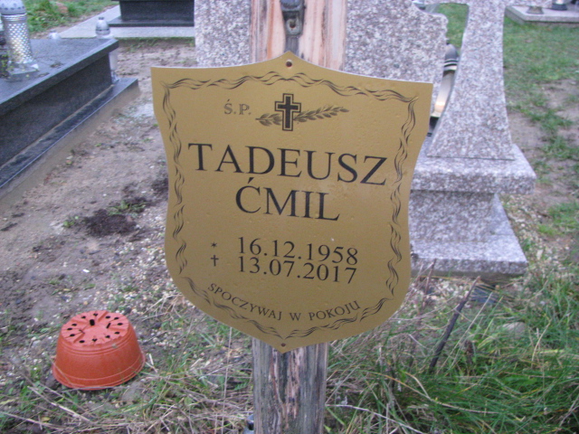 Tadeusz Ćmil 1958 Ustka - Grobonet - Wyszukiwarka osób pochowanych