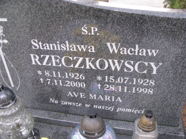 Wacław Rzeczkowski 1928 Ustka - Grobonet - Wyszukiwarka osób pochowanych