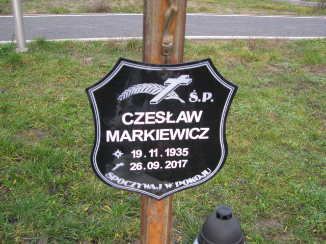 Czesław Markiewicz 1935 Ustka - Grobonet - Wyszukiwarka osób pochowanych