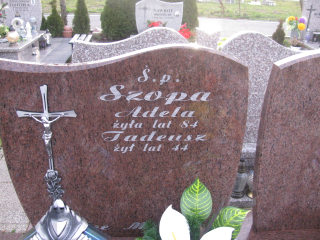 Adela Szopa 1932 Ustka - Grobonet - Wyszukiwarka osób pochowanych